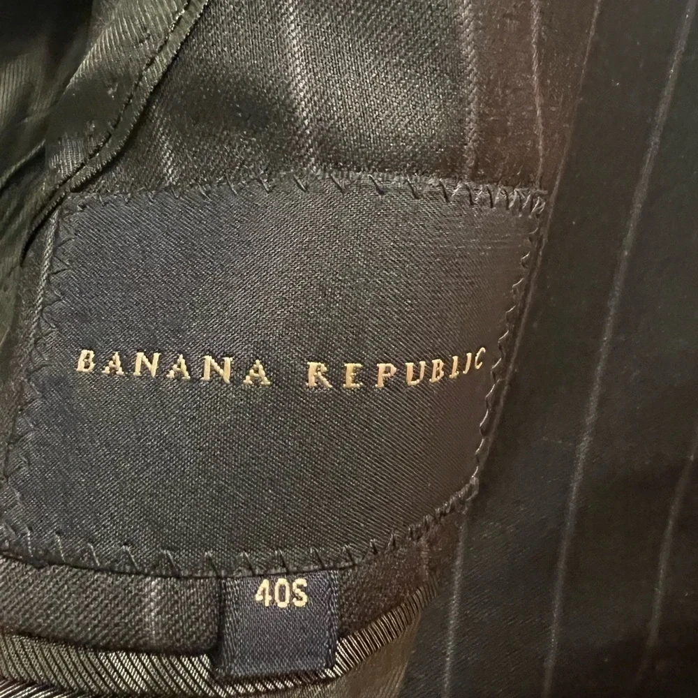 BANANA REPUBLIC MEN'S CHARCOAL 100%WOOL SPORT COAT JACKET BLAZER SIZE: 40S
